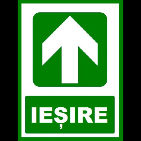 Placuta  pentru iesire cu directie in sus